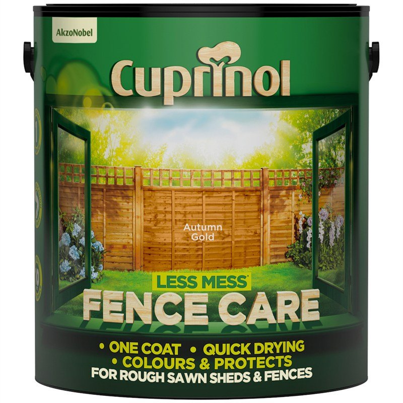 Ronseal Less Mess Fence Care Autumn Gold 6L Selectric