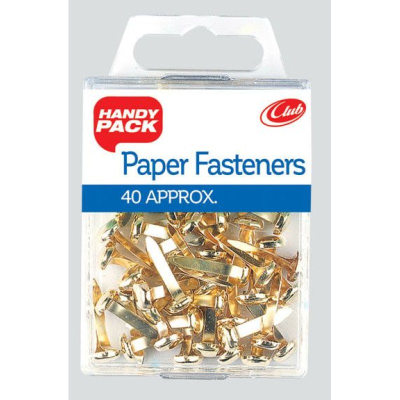 Brassed Paper Fasteners - Pack 40 | Selectric