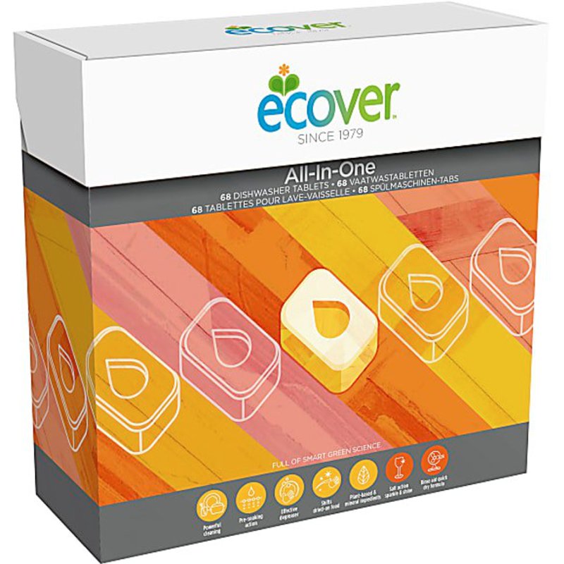 Ecover AllInOne Dishwasher Tablets Pack68 Selectric
