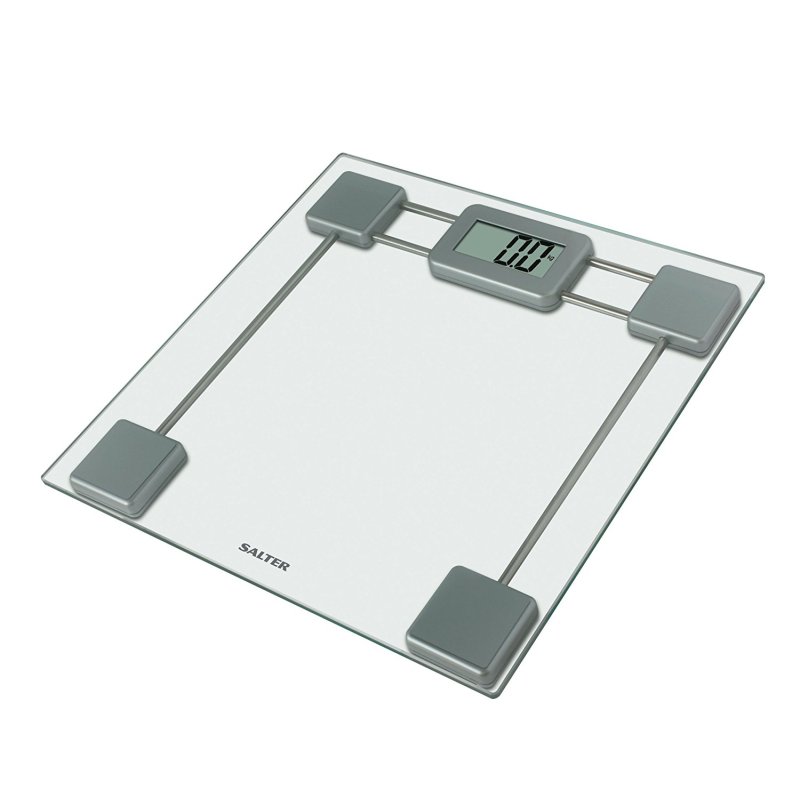 Salter Toughened Glass Electronic Bathroom Scales Selectric