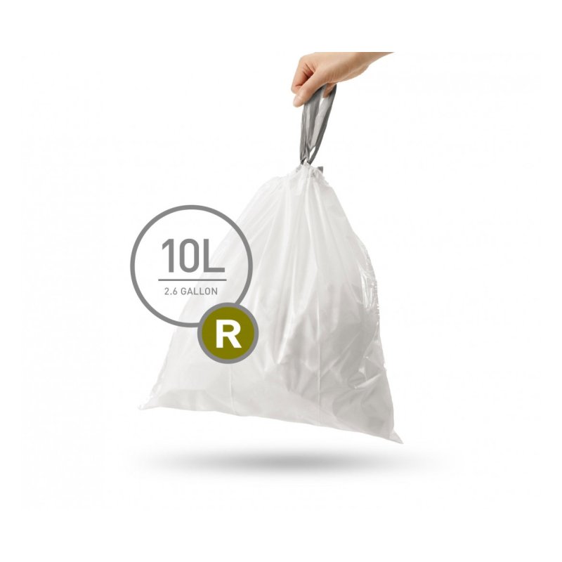 Simplehuman Bin Liner Size R 10L 20pk Selectric