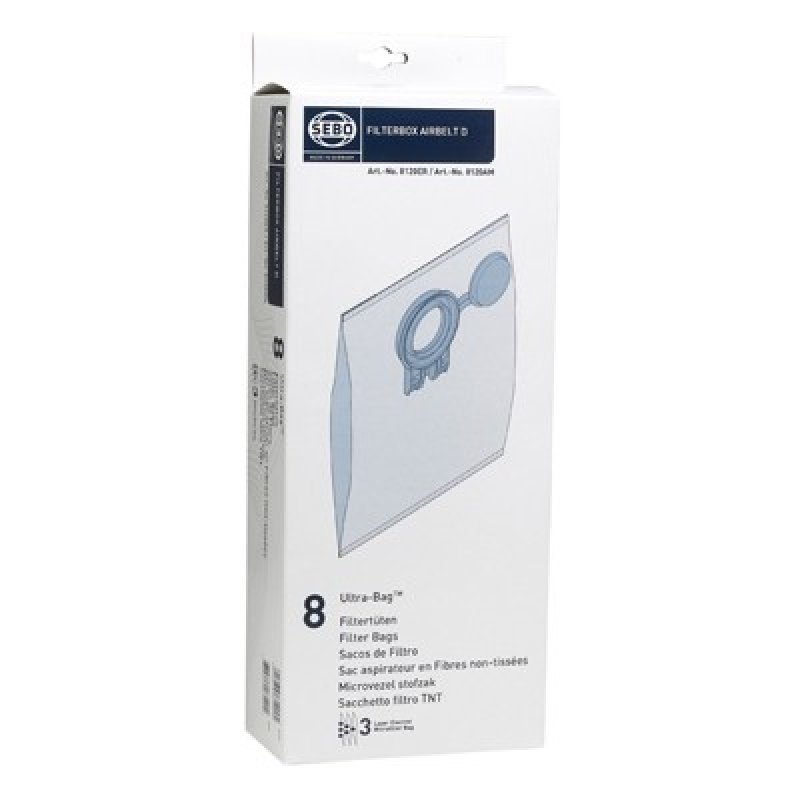 Sebo E Bolsas Aspiradora 8 Por Pack 8300ER Parte Genuina Pmd