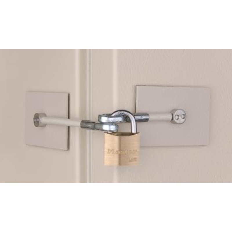Fridge Lock Ivory with 30mm Brass Padlock Selectric