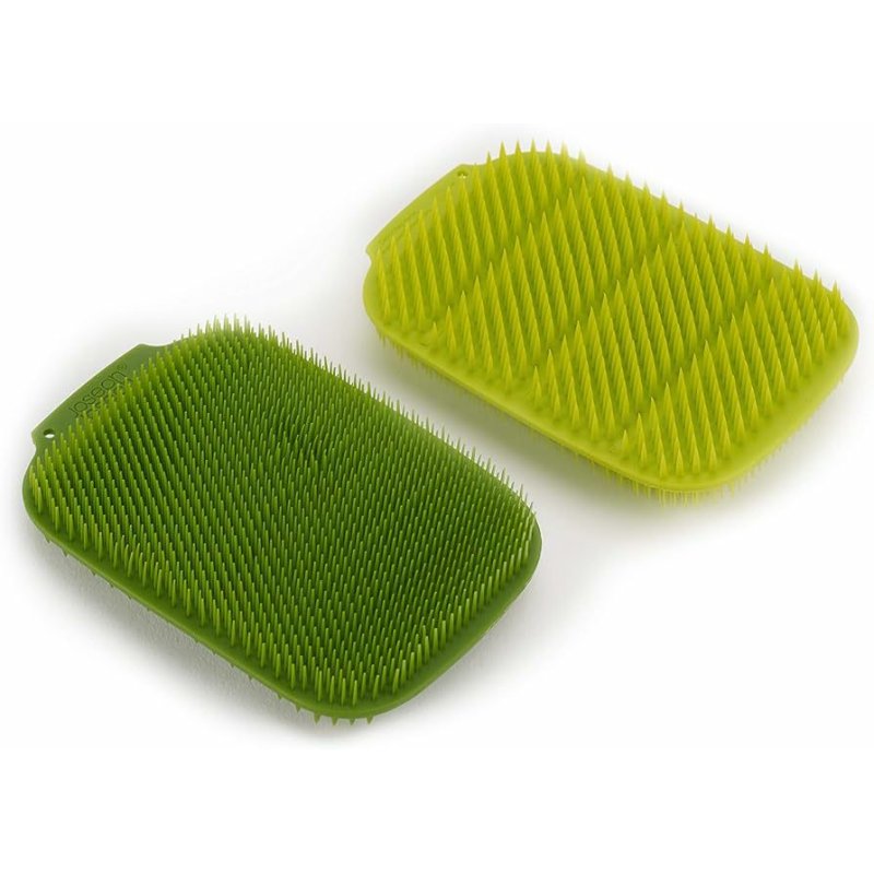 CleanTech Washingup Scrubber (2pack) Green / Dark Green Selectric