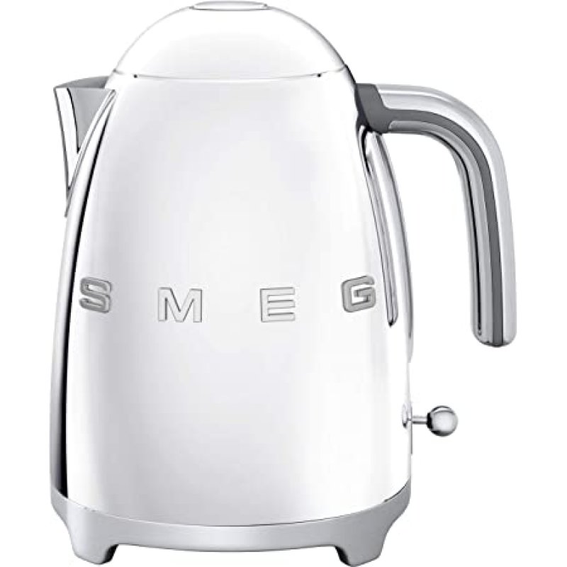 Smeg 3D Logo Kettle Polished Steel Selectric