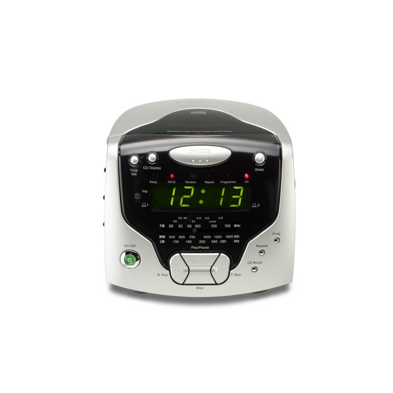 Roberts CD Cube 3Band Dual Alarm Clock Radio Selectric
