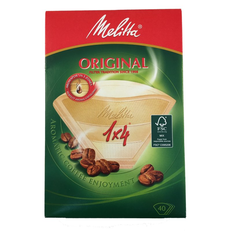 Melitta Original Coffee Filter Papers 1x4 104 40pk Selectric