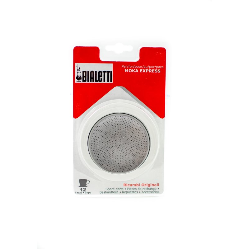 Bialetti 12 Cup Gasket and Filter Set Moka Selectric