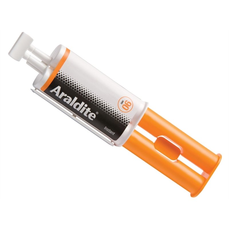 Araldite Instant Clear Epoxy Adhesive Syringe 24ml Selectric