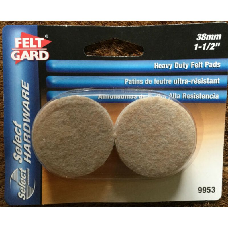 Felt Gard Pads Round 38mm 1.5" Selectric
