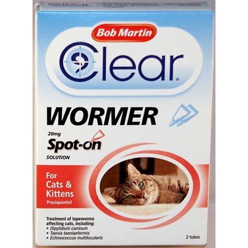Bob Martin SpotOn Cat Wormer 2 Tubes Selectric
