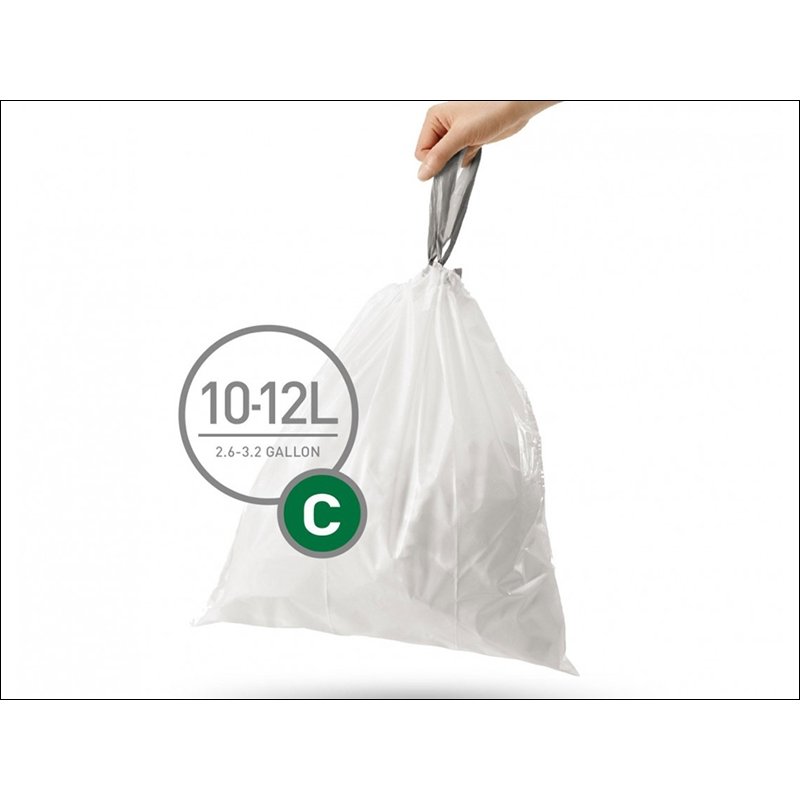 Simplehuman Bin Liner Size C 12L 20pk Selectric