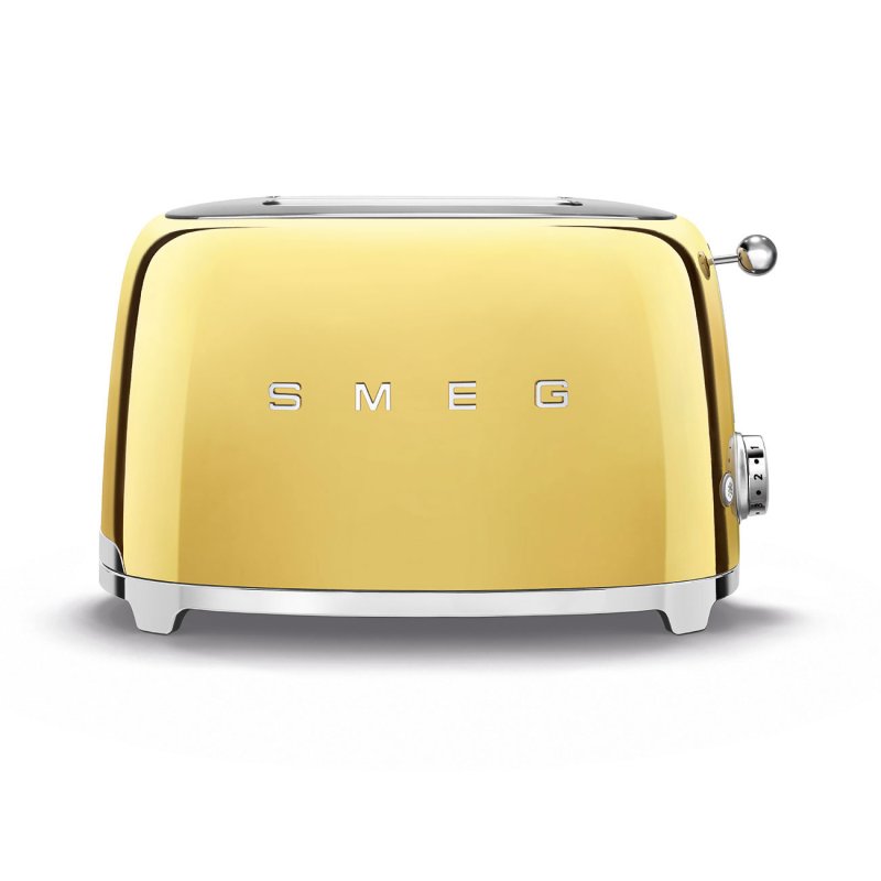 Smeg 2 Slice Toaster Gold Selectric